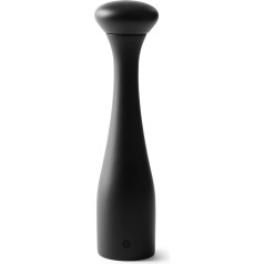 Crushgrind Lyon Spice Mill with Ceramic Grinder, Wood Black, Salt and Pepper Mill with Adjustable Grinding, Herb Mill Made of High-Quality Sustainable Materials (Black, 30 cm)