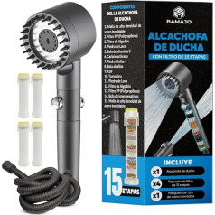 BAMAJO© Shower Head with 15 Stage Filter