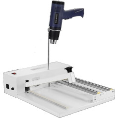 YCNLYSSR Schrumpffolienversiegeler, 450-W-Schrumpffolienmaschine, Folienversiegeler mit Heißluftpistole und Schrumpffolienanzug für PVC-POF-Folie, 45 cm