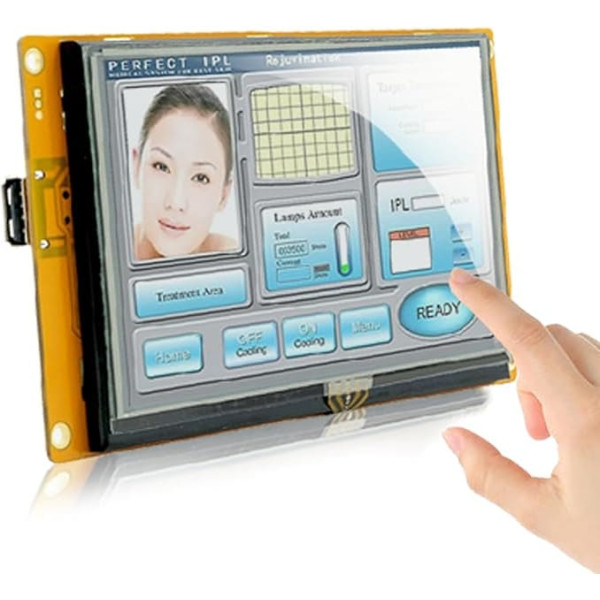 SCBRHMI Smart 10.1 Inch LCD Monitor with HMI Programming and Serial Control + LCD Touch Screen + UART Interface