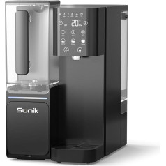 Sunik Countertop Osmosis System NC100-H Water Filter, Hot Water Function (up to 100 °C), Reverse Osmosis System with Tank, No Installation, 5-Stage Filtration, TDS Display, UV Disinfection & Limescale