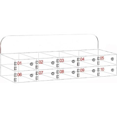 ININOSNP Handyaufbewahrung Transparenter Wandschrank for die Aufbewahrung von Mobiltelefonen aus Acryl(10)