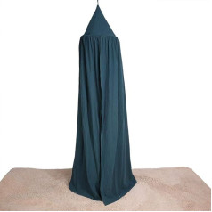 Cafopgrill Toddler Bed for Children, Princess, Lightweight Hanging Play Tent, Curtains for Children, Cotton, Mosquito Nets for Baby, Indoor and Outdoor Reading Height (Dark Green)