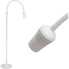 UV UV Curing Lamp, LED Purple Light UV Eyelashes Beauty Nail Glue Quick Curing Lamp Eyelash Grafting Foot Switch LED Floor Lamp for Detecting Nails and Fluorescent Materials (Square