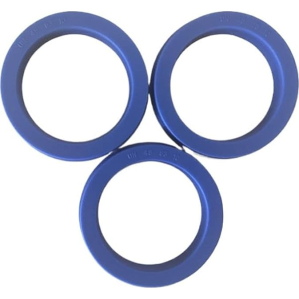 PWQBABJWL Hardware Fittings UN 80 x 100 x 12 80 x 100 x 12 80 x 105 x 12 blaue U-Cup-Lippe, pneumatischer Kolben, hydraulischer Drehwellen-Stangenring, Dichtung, Scheibenwischer, Öldichtungsscheibe (3
