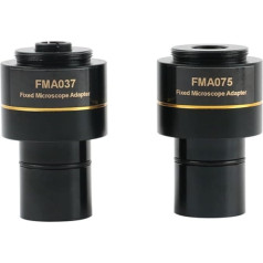 Mikroskop-Zubehör-Kit 0,37 x 0,5 x 0,75 x Mikroskop-Reduzierobjektiv 23,2 mm auf C-Mount-Trinokular-Binokular-Stereo Mikroskopische Objektträger (Size : FMA037 FMA075)