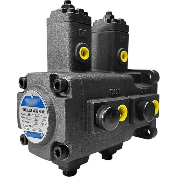 Gear Pump Variable Vane Pump VP-20-FA3 VP-15 30 40FA3 Hydraulic Oil Pump VP1-20-70 KIRANDY (Size : VP-20-20-FA3 Duplex Pump)