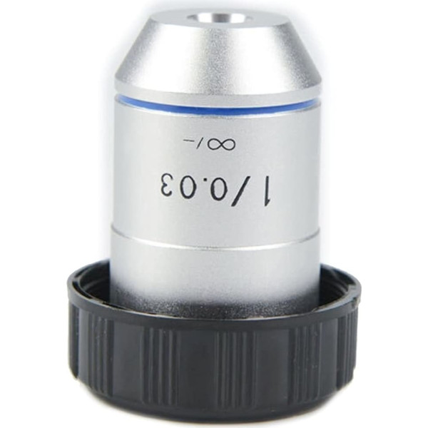 DADAKEWIN 1 x 2 x Universal 195 Infinity Obinity Lens Microscope Lens for Biological Microscope Accessories (Colour: 1X)
