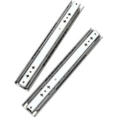 Hochleistungsschubladen -Objektträger -Diasbläen -Folien 14 Zoll, 3 Abschnittschubladenschienen und Läufer, Vollverlängerungs -Seitungskugellagerschienen, 110 Pfund Ladungskapazität (Silber 950 mm/38