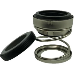 XHFTFNLTI Hardware BIA-Serie, passend für 12, 14, 16, 18, 20, 22–100 mm, mechanische Wellendichtring, einzelne Feder unter Wasserpumpe, Dichtungen, Maschinendichtung (CE-CA-NBR, 40 mm-BIA)