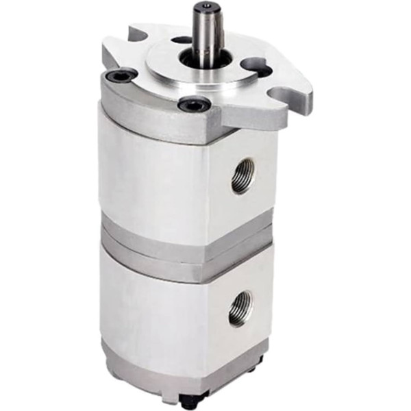 DOLUNTO HGP-11A Four Hole Installation Double Gear Pump, Hydraulic Oil Pump High Pressure Gear Pump (Color : HGP-11A-F3-3R)