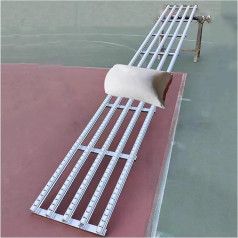 ININOSNP Leichtes Förderband, Nicht angetriebene Rollenbahnrutschen, Lagerhaus-Liefer-Entladerollen-Entladerolle, 30/40/50 cm(Silver-(w) 50cm,(L) 100cm)