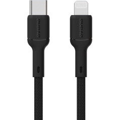 Dudao USB-C - iPhone Lightning 30W 1m kabelis - melns
