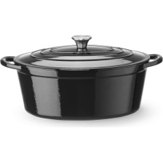 Emaljēts čuguna ovāls katls 6,88 l 405x255x134 mm