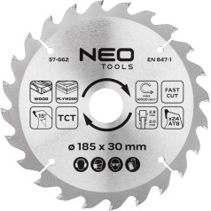 Neo Tools Zāģa asmens, platzāģis, 185 x 30 mm, 24 zobi