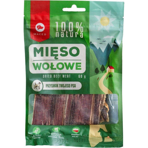 100% dabīga liellopu gaļa - kārums suņiem - 60 g