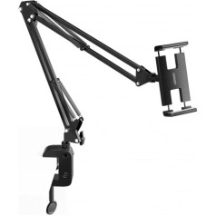 Ugreen Salokāms galda tālruņa turētājs melns-pelēks