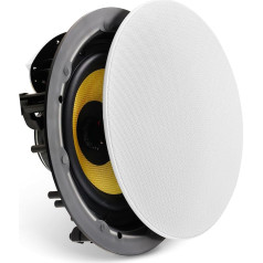 VEVOR 20cm Ceiling Speaker, 200W Ceiling and Wall Recessed Speaker System with 8Ω Impedance 89dB Sensitivity for Kitchen, Living Room, Bedroom or Covered Porch