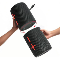 CYBORIS 2 in 1 Portable Divisible 40W Dual Bluetooth Speaker, Waterproof Split Wireless Speaker V5.3 with Deep Bass, Loud Stereo Sound, 24 Hours Playtime, True Wireless