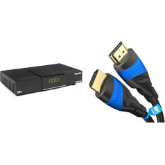 TechniSat HD-S 223 DVR - Compact HD Satellite Receiver & KabelDirekt - HDMI Cable - 2 m