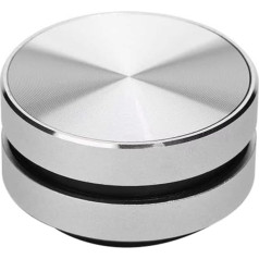 NISHZHU Portable Bluetooth Speaker Turns Everything Into One Speaker, Wireless Bone Conduction, Induction, Vibration, Easy to Use (Silver)