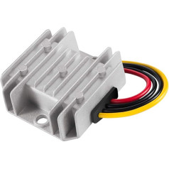Dealikee DC Voltage Converter, Waterproof, Automatic Buck Boost Converter DC-DC 8V-40V to 12V 3A 36W Step Down Up Power Supply Regulator Module Transformer for Golf Cart, Club, Car etc.
