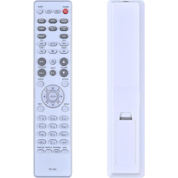 GOUYESHO RC-1222 Remote Control for Denon Hi-Fi All-in-One Network CD Receiver RCD-N10