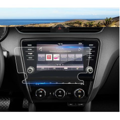 Coleya Navigation Screen Protector Compatible with Skoda Octavia 3 MK3 5E RS 2017-2019, Skoda Octavia Tempered Glass Screen Protector, 9H Anti-Scratch GPS Screen Protector (8 Inches)