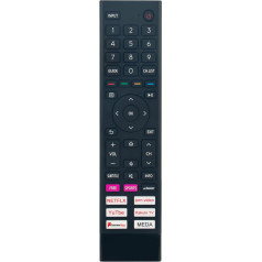 ERF3A80 Replacement Voice Remote Control Suitable for Hisense Remote Control 4K UHD TV 75A6G 75A6GTUK 65A6GTUK 43A6GTUK 50A6GTUK 55A6GTUK 43A6G 50A6G 55A6G 60A6G 65A6G 70A6G 55A7 GQ (With