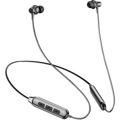 Neckband Headphones Wireless Running Bluetooth 5.0 Microphone IPX5 Waterproof Magnetic In-Ear Headphones HiFi Sound Noise Cancelling Lightweight Sports Headset for Gym