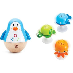 Hape E0331 Standing Up Penguin with Sound Blue from 6 Months