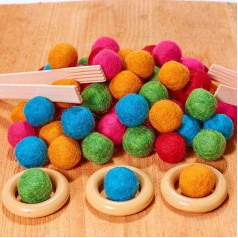 Cosy Felt Balls (64PK) - 34260