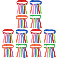 Vaguelly Pack of 12 Sports Toys for Toddlers Belt Boys Toy Children's Toy Tail Catcher Funny Tail Catcher Pull Grab the Ball Vest Tail Catching Game Set