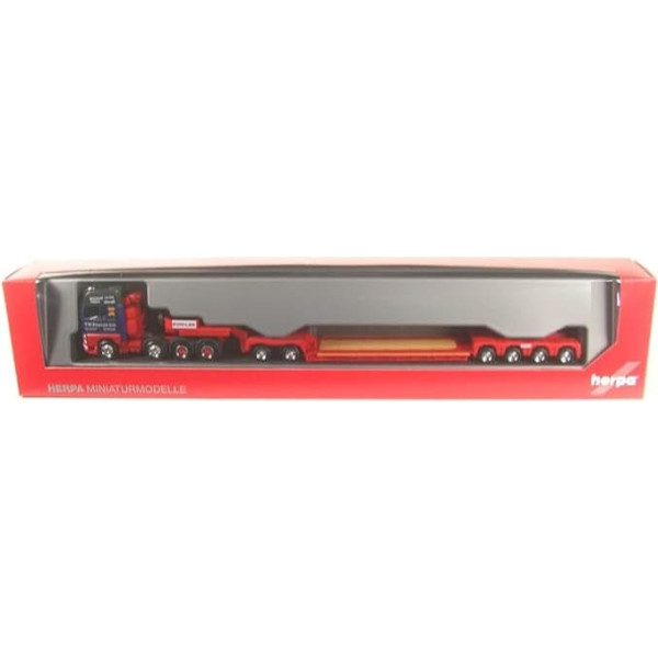 herpa 315814 Man TGX GX Heavy Duty Bowler Tractor Trailer in Scale 1:87, Diorama, Model Building Collectible, Made in Germany, Decoration, Truck Model Made of Plastic, Miniature Model, Multicoloured