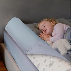 ComfyBumpy Toddler Bed Rail Bed Rail with Washable Cover - Kids Foam Bed Rail - Bed Barrier for Double, King, Queen Bed [1 Pack]
