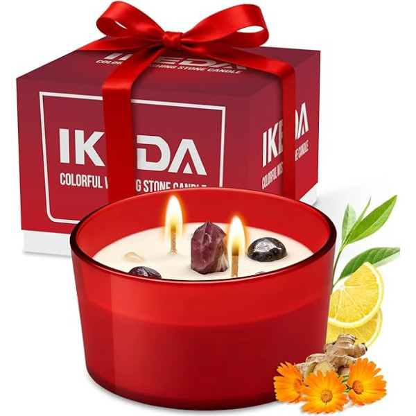 Duftkerzen | Große Aromatherapie Kerzen Geschenk | Dekorative Haushaltskerzen für Frauen Mama Frau Freundin | Lange Brenndauer Home Duftkerze für Heilung, Yoga, Aromatherapie, Stressabbau