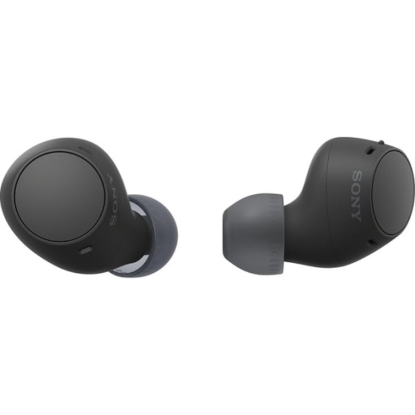 Sony WF-C510 Truly Wireless Earbuds - Small, Lightweight, Bluetooth In-Ear Headphones with Multipoint Connection, Ambient Sound, IPX4 Rating, Quick Charge, iOS & Android - Black (Renewed)
