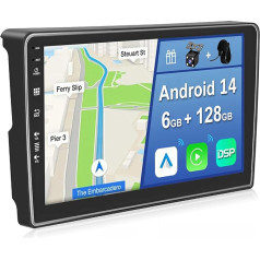 [6GB + 128GB] Android 13 Car Radio for Citroen Berlingo (2008-2019)-[Integrated CarPlay/Android Car/DSP/GPS] 9 Inch IPS Screen DAB/Mirror Link/Bluetooth 5.0/360 Camera/Steering Wheel Control