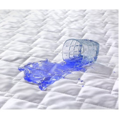 Waterproof Mattress Protector 80 x 200 cm, Quilted with Strong Elastic Corners, Breathable and Noiseless, Ultra Soft Brushed Microfiber, Machine Washable Mattress Topper