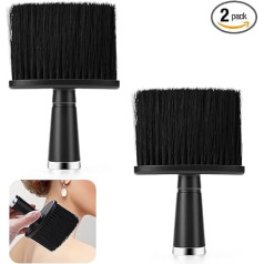 2 x Hairdressing Brush, Neck Brush, Hairdresser Hair Brush, Hair Cutting Brush, Hair Cleaning, Hairdressing Accessories for Cleaning Broken Hair on the Neck