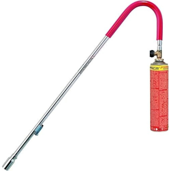 ROTHENBERGER Industrial Weed Burner with 1 x Gas Cartridge 600 ml for the Garden as a Weed Killer 940 °C Flame Temperature Gas Burner Flame Device Piezo Ignition 1000000189