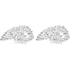 Hair Clip Comb Hair Pins Hair Combs Hair Accessories Headpiece Bridal Hair Side Rhinestone Bridal Side Combs Crystal Flower Hair Side Comb Rhinestone Hair Side Comb Rhinestone Wedding