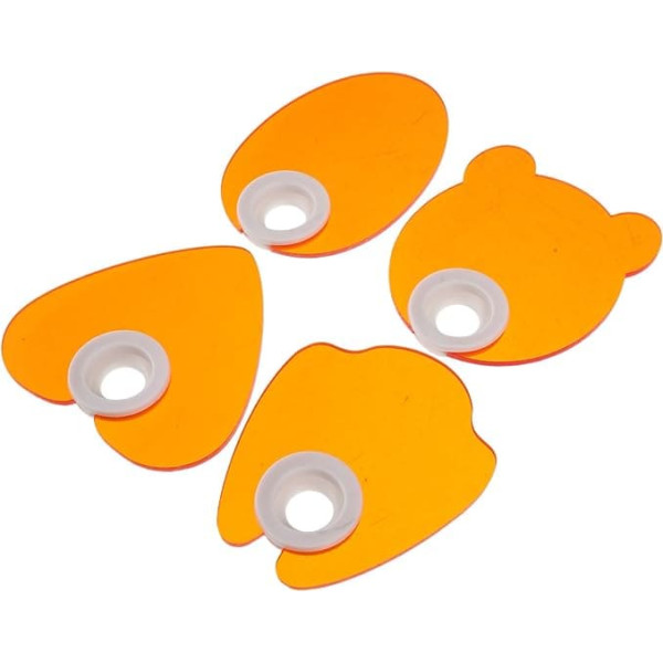 Pack of 4 Nail Art Curing Light Shield Blue Light Filter Protective Plate for Manicure Reusable and Washable Portable Nail Lamp Accessories for Professional