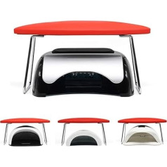 Comfortable Nail Arm Rest Manicure Hand Pillow Microfiber Leather Professional Table Rest for Nail Technicians Salon (White)