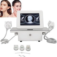 LHQYA Mikronadel-Narbenentfernungsgerät, Facelifting-Gerät Mit Mikronadeln Und Hautstraffung, 4 Austauschbare Köpfe, Dehnungsstreifenentfernung, Facelifting, Hautstraffung, Porenverkleinerung