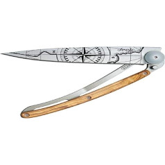 Deejo TATTOO Lightweight Knife 37 g Terra Incognita Silver