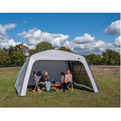 Reimo Inflatable Garden Tent Party Tent Garden Gazebo Camping Marquee (300 x 300 cm) with Side Walls, UV Protection, Water Column 3000 mm, for Garden Parties, Camping, Festivals