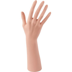 BJTYHT Hand Model Nail Art Prosthetic Hand Model Bracelet Jewellery Simulation Skin Tone Model Female Nail Practice Bracelet Set Photography Props
