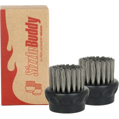 Sizzle Buddy Replacement Brush Heads (Set of 2) - Extend the Life of Your Ultimate Grill Cleaning Solution