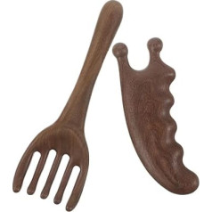 2stücke Sandelholzkamm Für Haar Und Kopfhautpflege Mit Massagefunktion Und Ergonomischem Griff Handgefertigtes Holzgerät Für Selbstmassage Und Akupunkturpunkten-stimulation